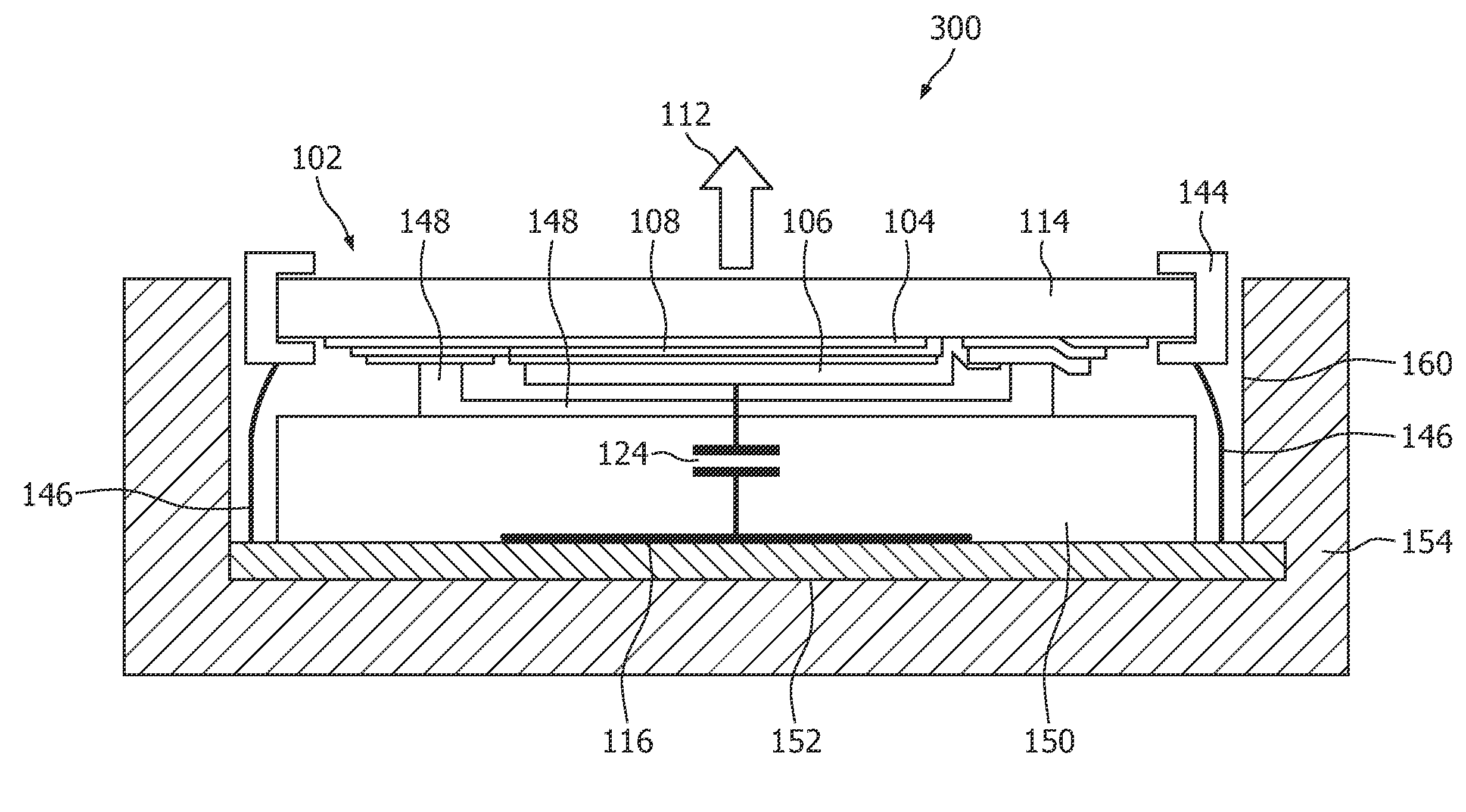OLED device with capacitive proximity sensing means
