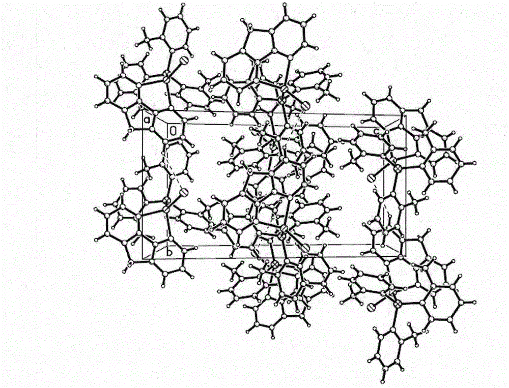 Yellow green phosphorescent cuprous complex luminous material based on diphenyleneimine