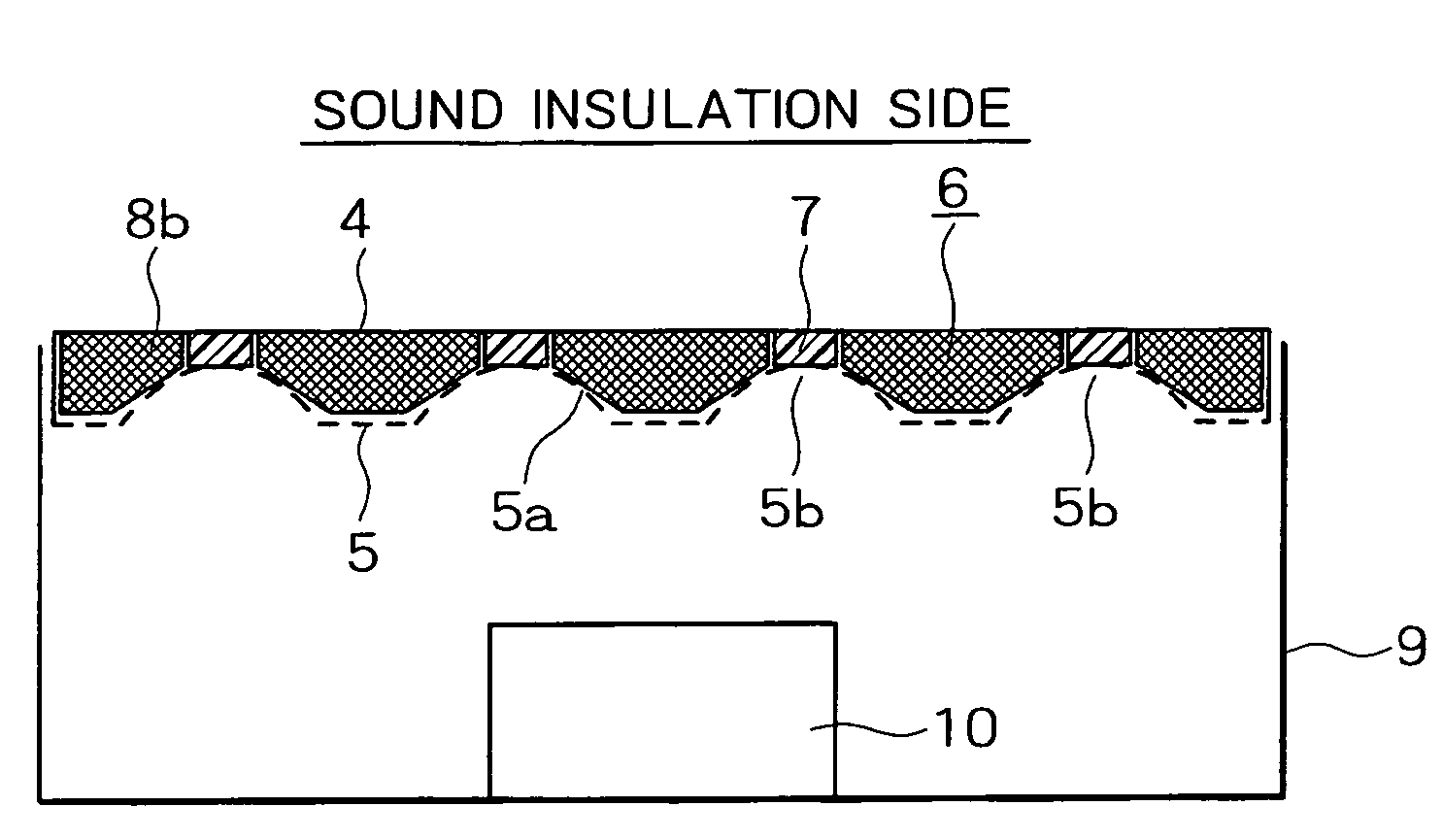 Perforated soundproof structure and method of manufacturing the same