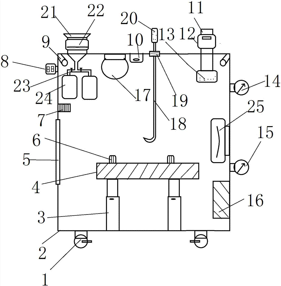 High-efficiency and safe food sample detection device