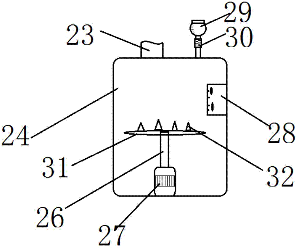 High-efficiency and safe food sample detection device