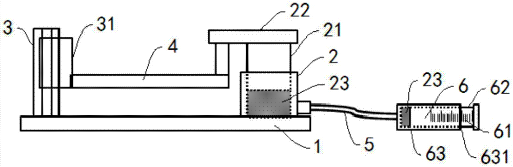 Height measuring device and method for measuring height of developing solution nozzle
