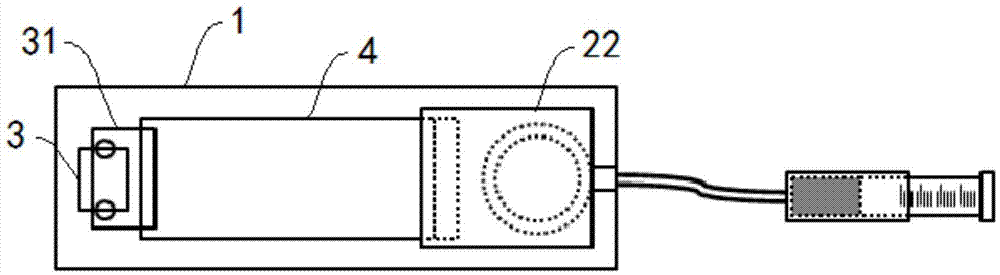 Height measuring device and method for measuring height of developing solution nozzle