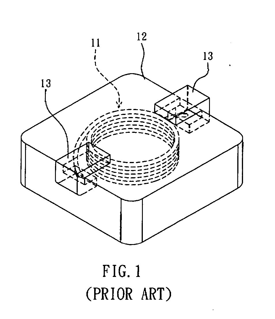 Embedded inductor structure and manufacturing method thereof