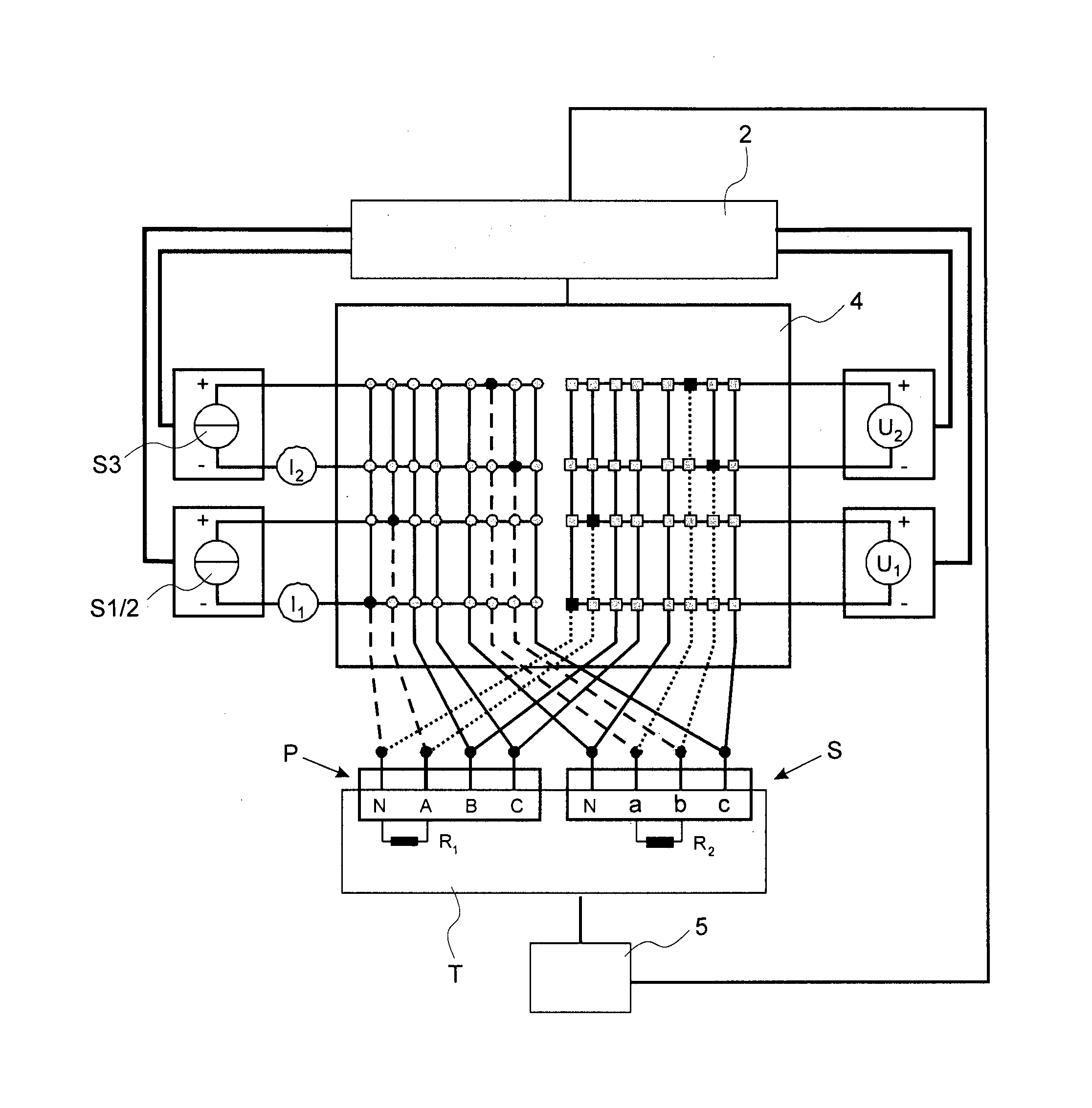 Apparatus and a method for testing winding resistances of transformers