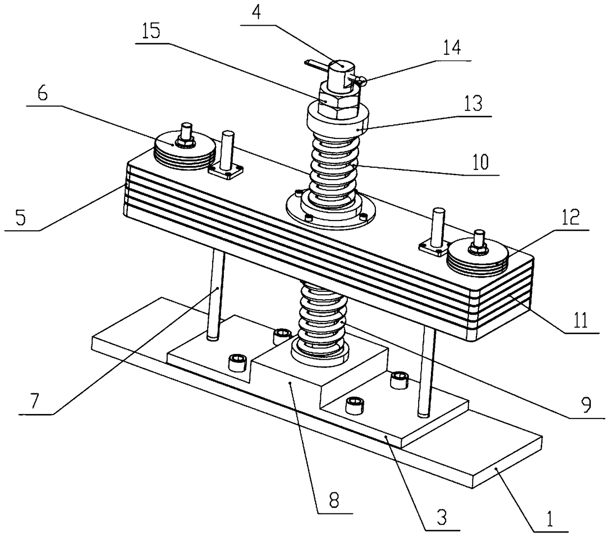 Vibration absorbing device for motor stator, motor stator and motor