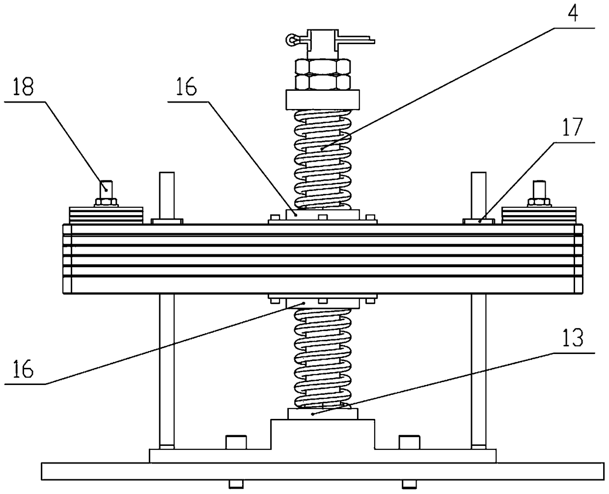 Vibration absorbing device for motor stator, motor stator and motor