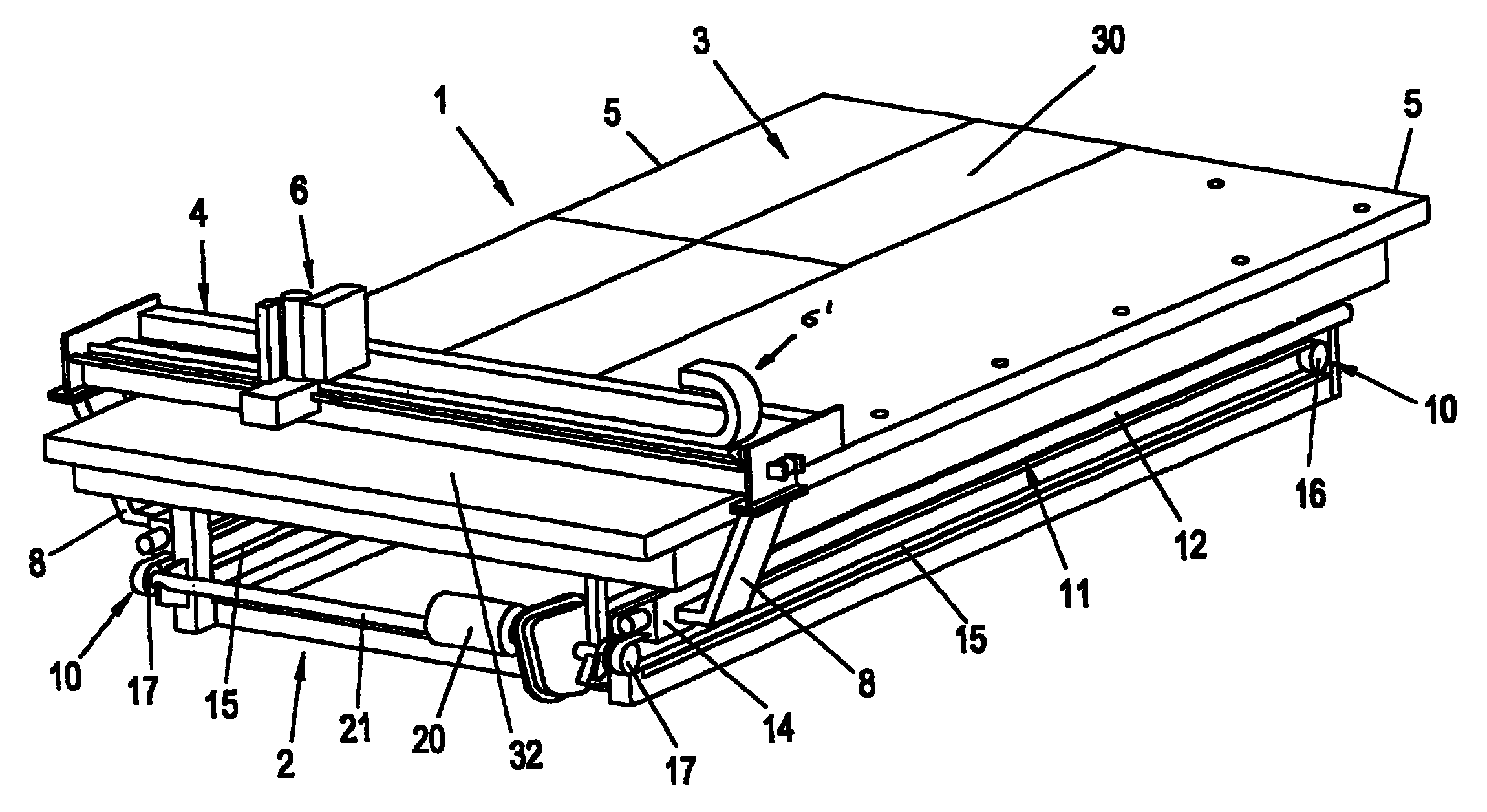 Glass cutting table