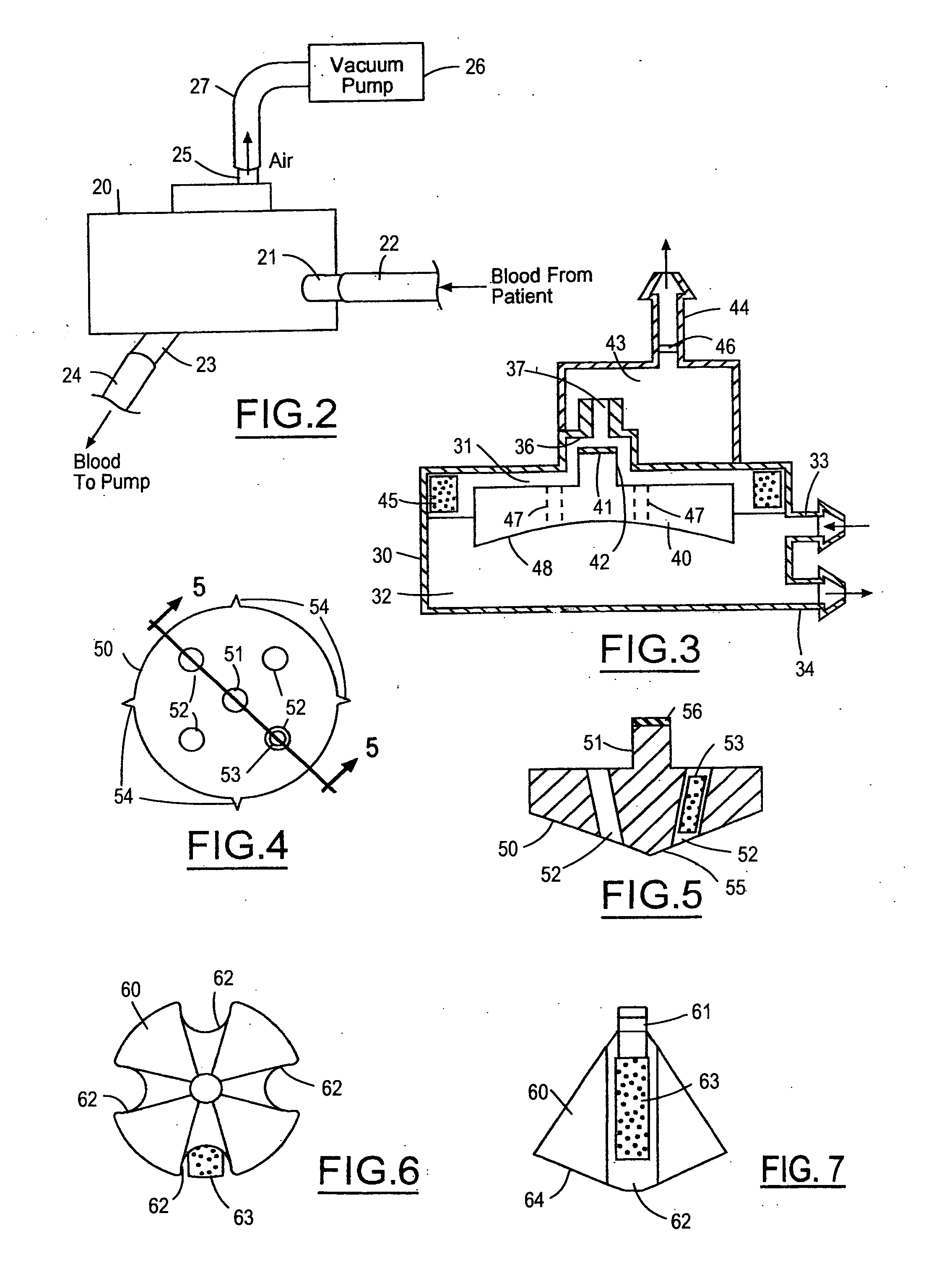 Air removal device with float valve for blood perfusion system