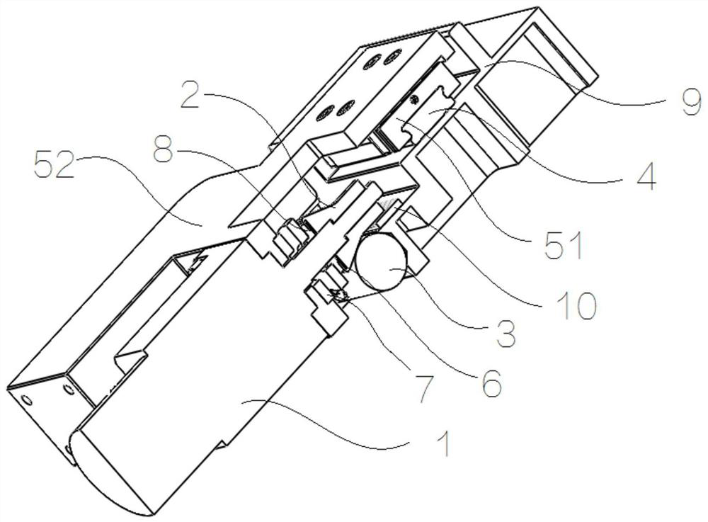 An on-orbit inspection linear motion mechanism and an on-orbit inspection device