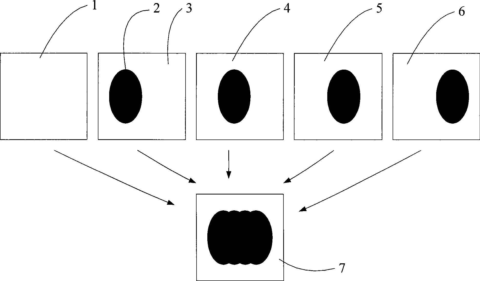 Finger print collecting and joining method supporting arbitrary directional rolling