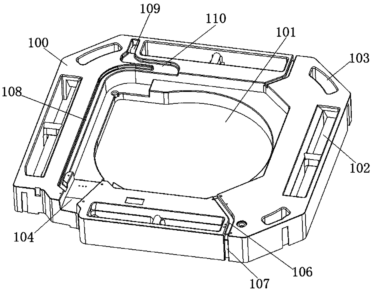 Ceiling-type air conditioner wiring structure and air conditioner