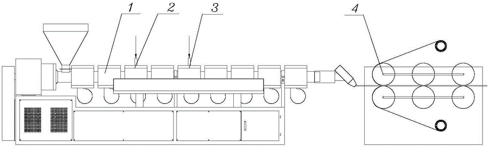 A kind of polypropylene physical foam composite board and its manufacturing process