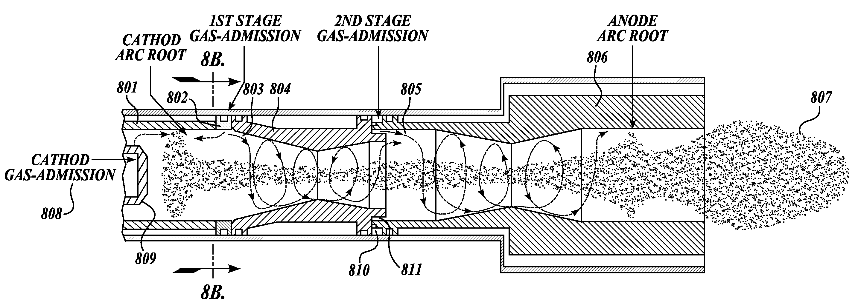 Anode of an arc plasma generator and the arc plasma generator