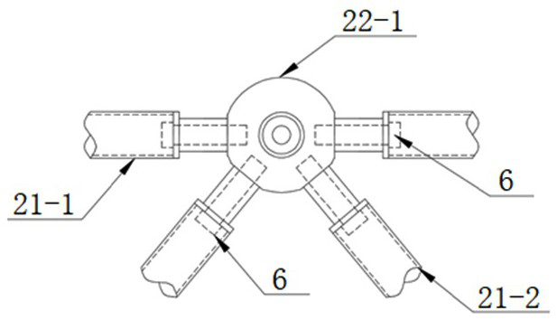 A cable force test device for a space cable structure