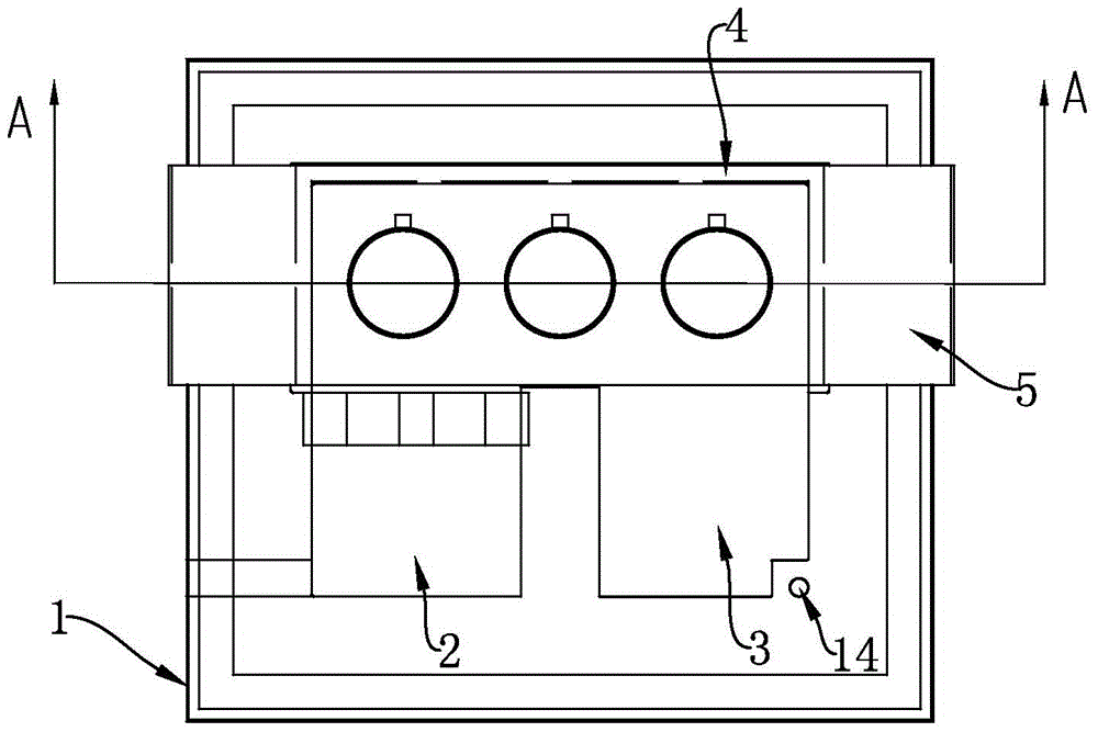 An upper submerged heating, melting and holding furnace