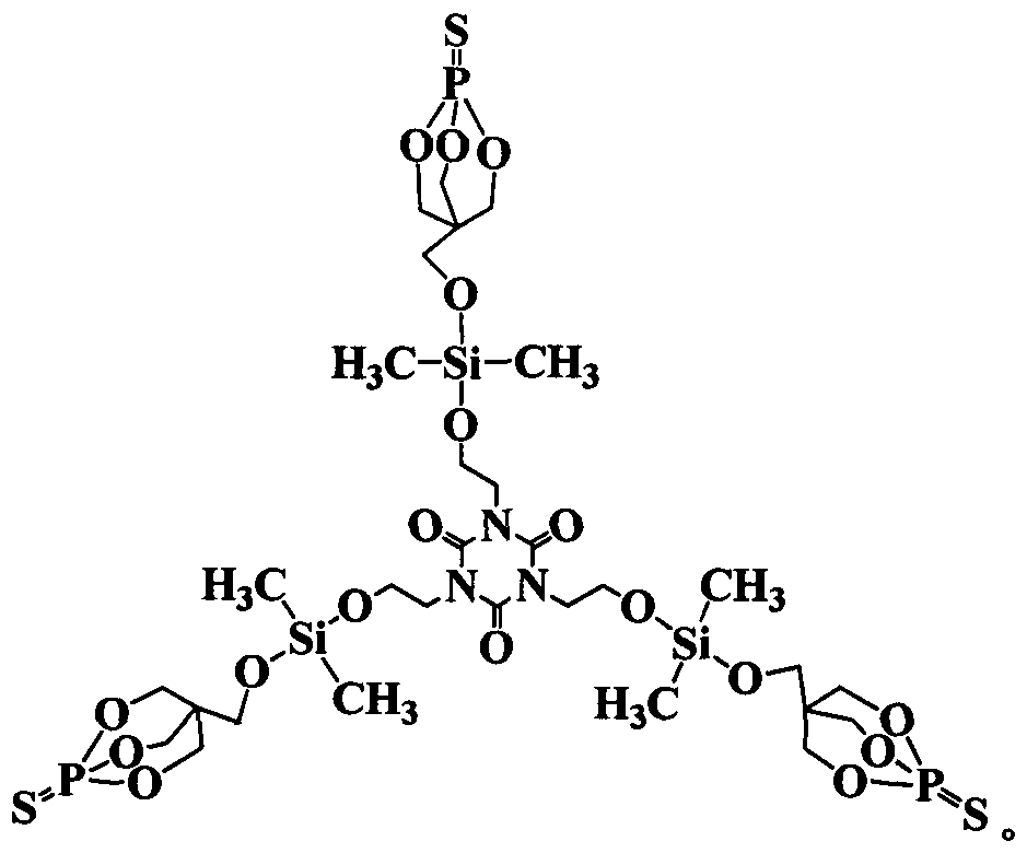 Tris [2-(dimethylthiopepaoxysilyloxy) ethyl] isocyanurate compound and preparation method thereof