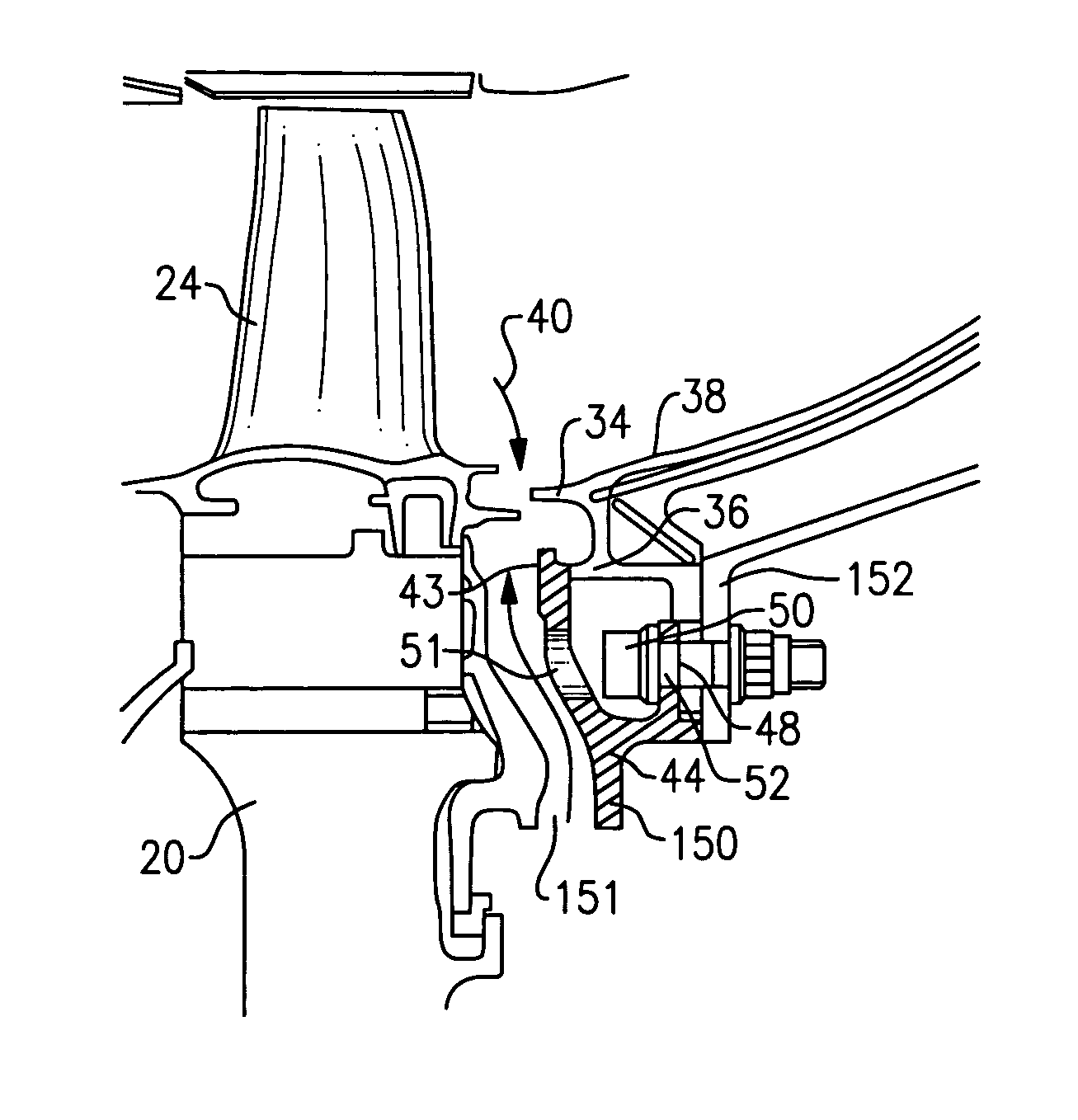 Gas turbine engine with purge air pump and guide
