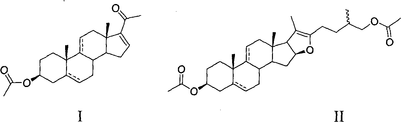 Preparation method of 16-dehydropregnenolone acetate and 16-dehydropregnenolone acetate congeners