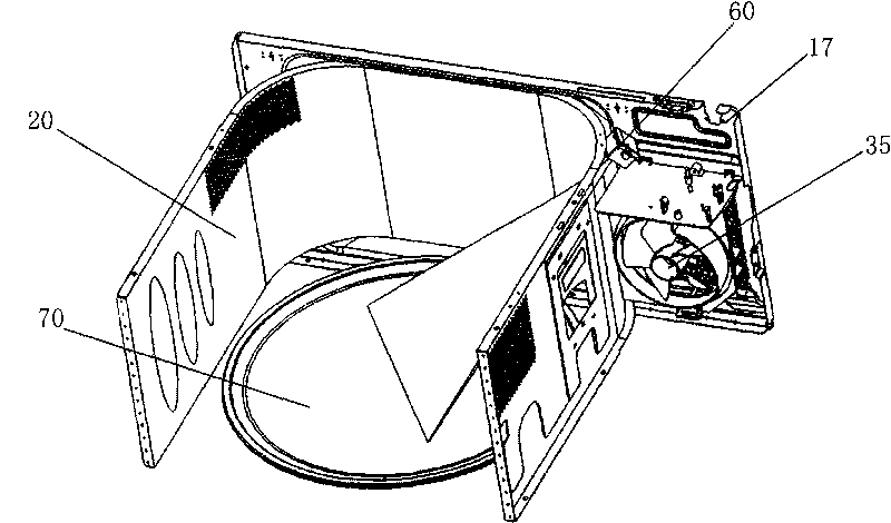 Temperature sensor structure of microwave oven