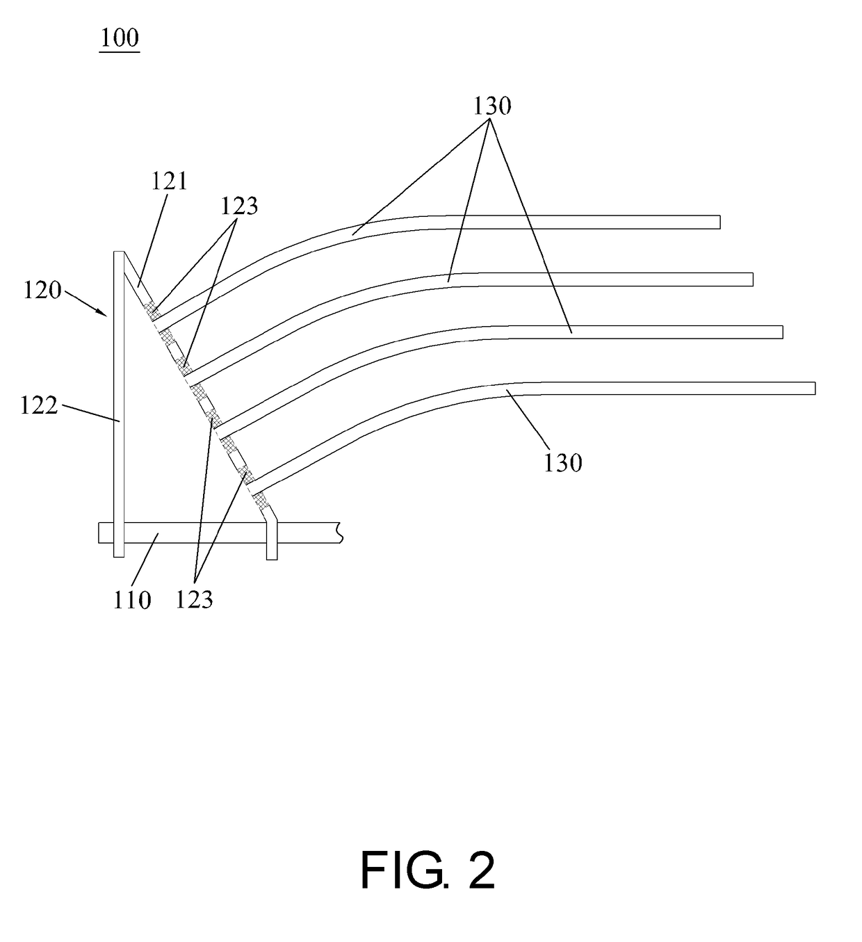 Power supply and circuit board output structure thereof