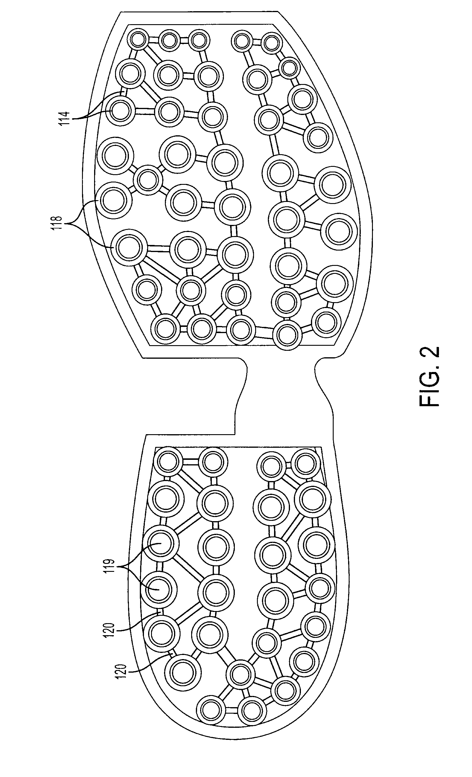 Article of footwear having an inflatable ground engaging surface