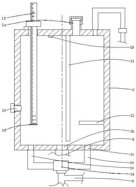 Hemodialysis concentrated liquid preparing machine