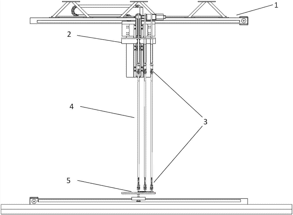Experiment device for simulating power response of vertical pipe array under action of uniform flow