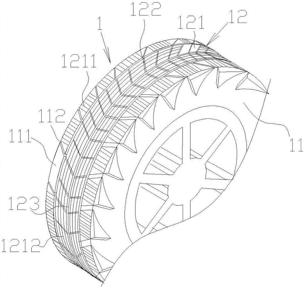 A kind of regenerated rubber and the tire made of the rubber