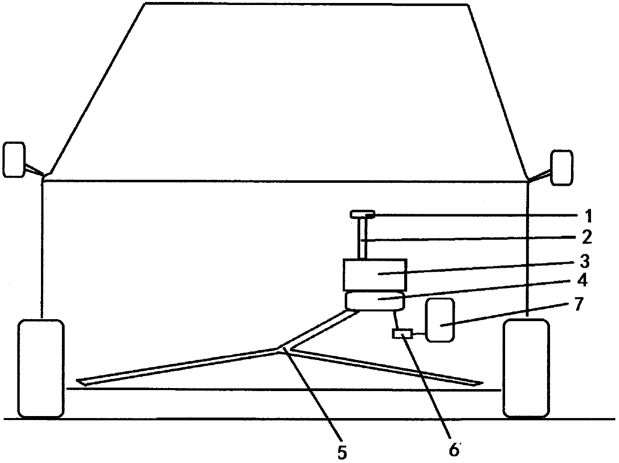 Auxiliary braking system of automobile