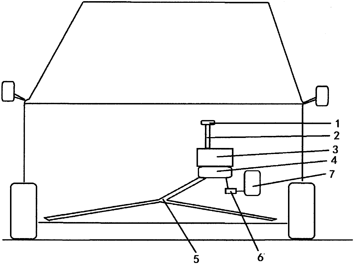 Auxiliary braking system of automobile