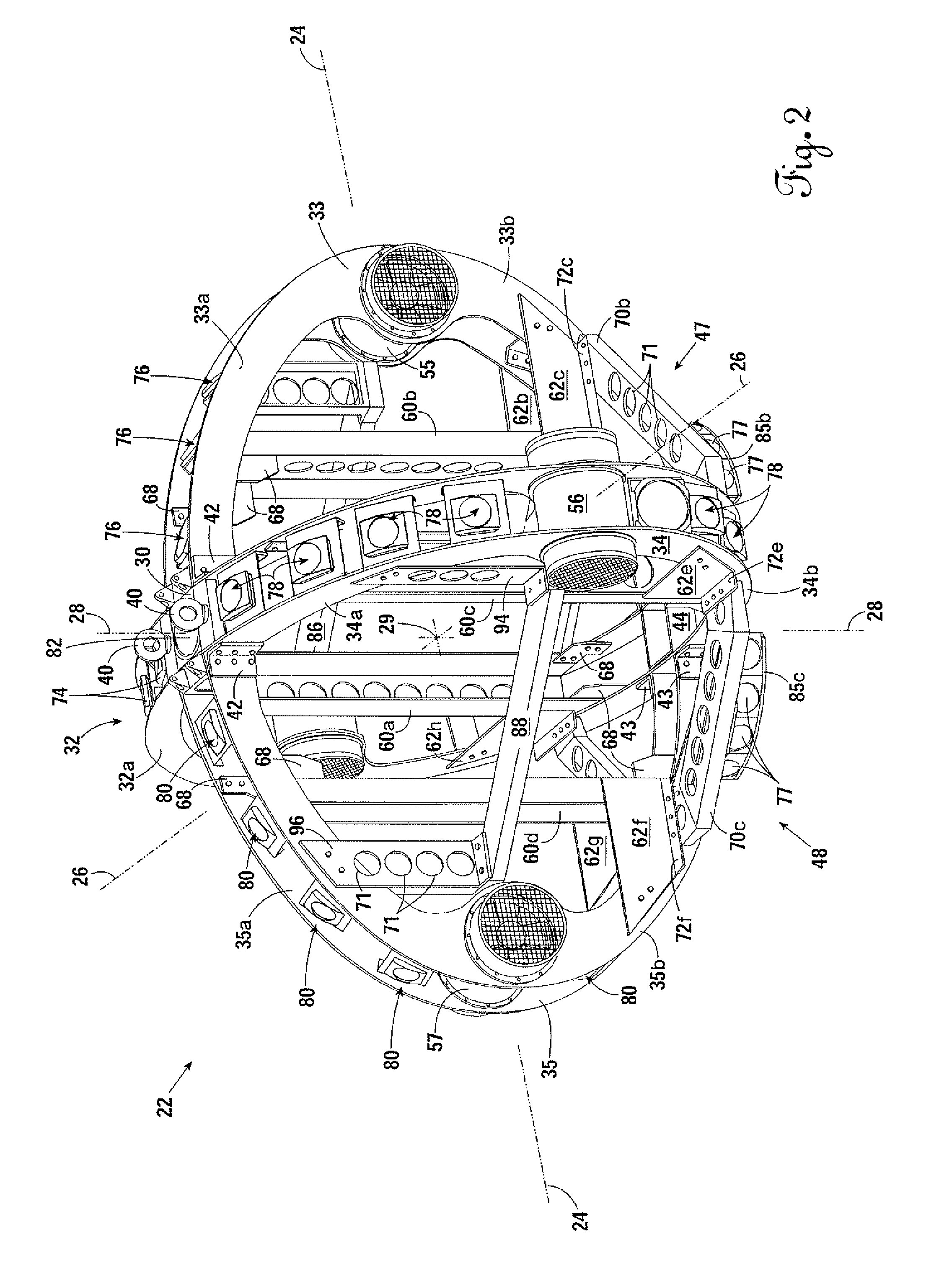 Underwater vehicle with sonar array