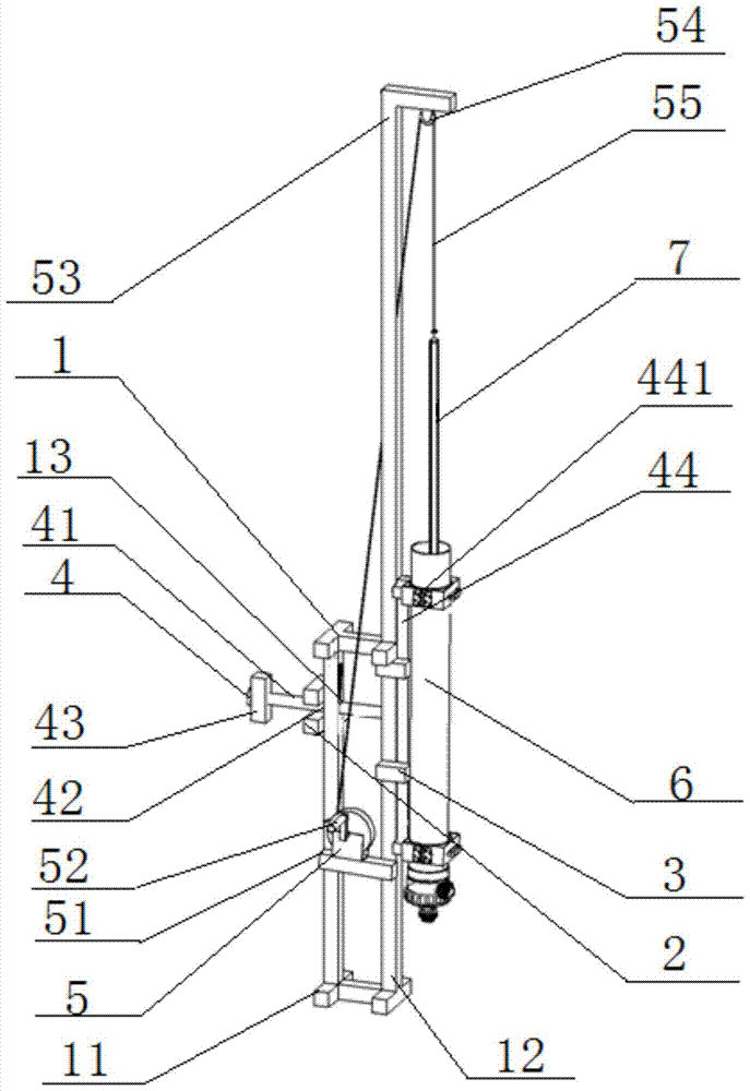 A two-degree-of-freedom columnar ultrafiltration membrane pouring platform and its application method