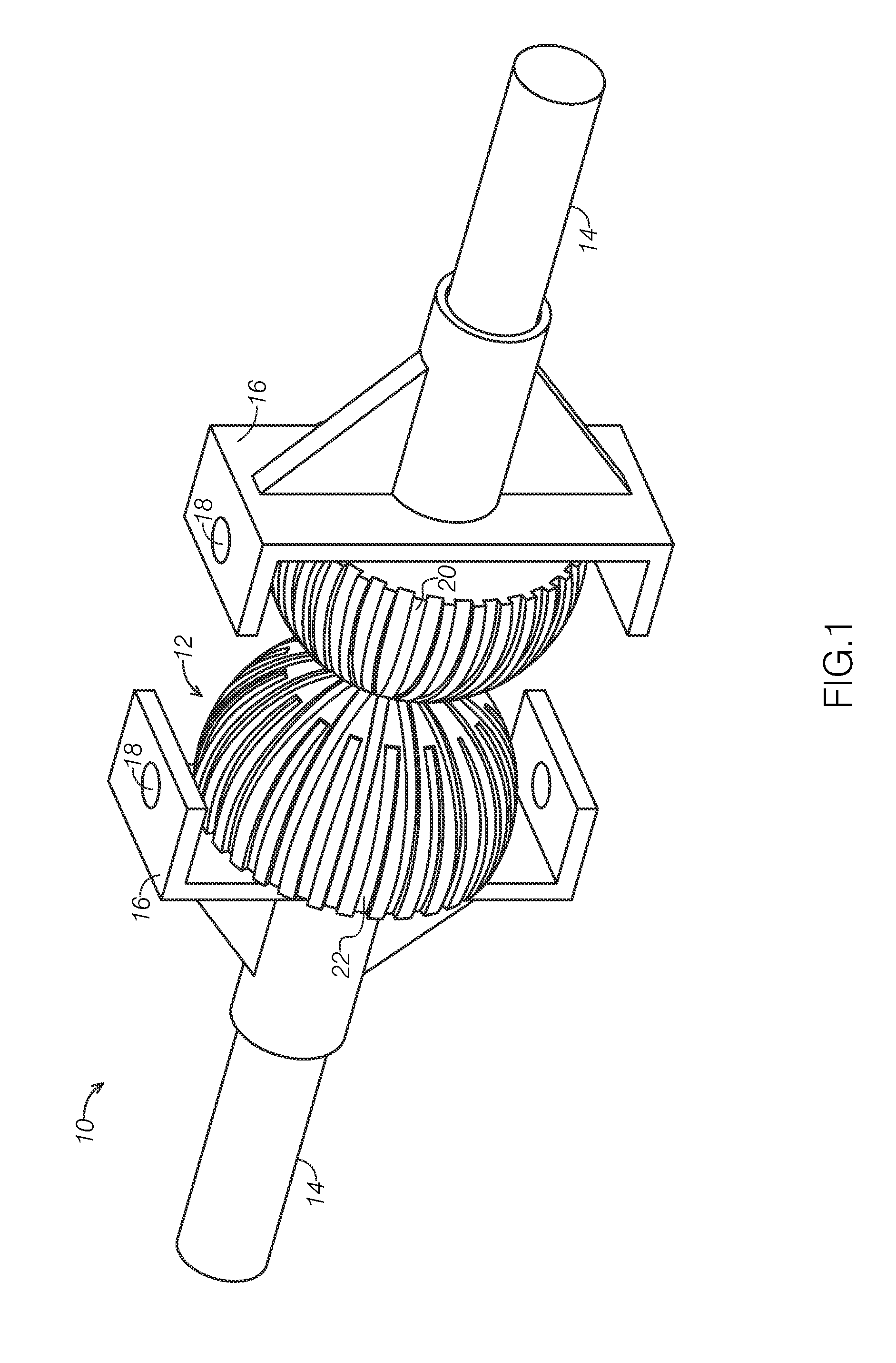 Gear configuration operable in various angles