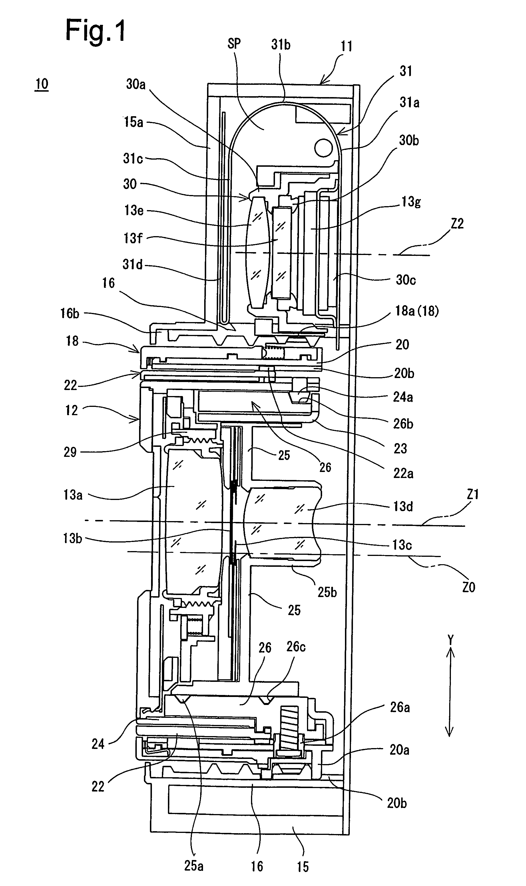 Imaging device containing flexible printed wiring board