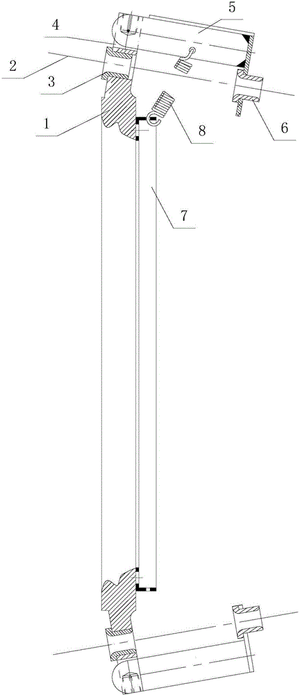 Wire fracture alarm device used in cable stranding