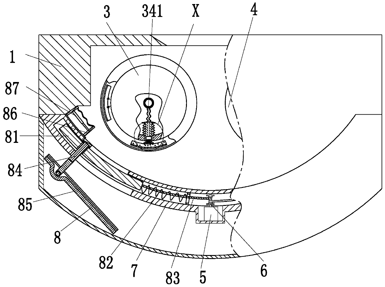 A green grass crushing device for animal husbandry