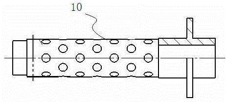 Circumferential pressure filter material-free filtering device