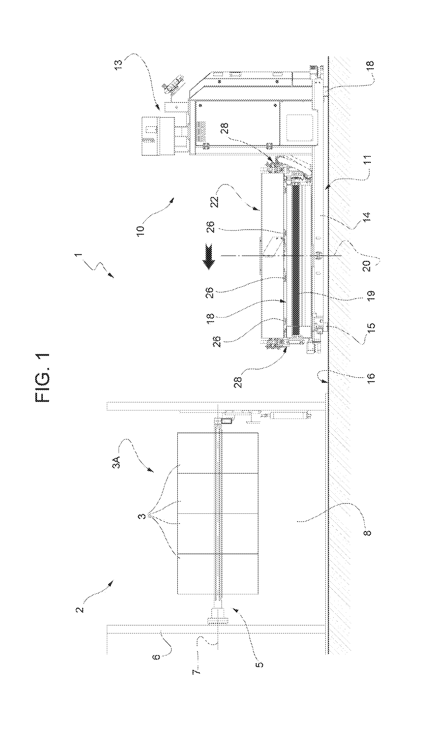 Method and machine for discharging a roll of tape from a winding spindle