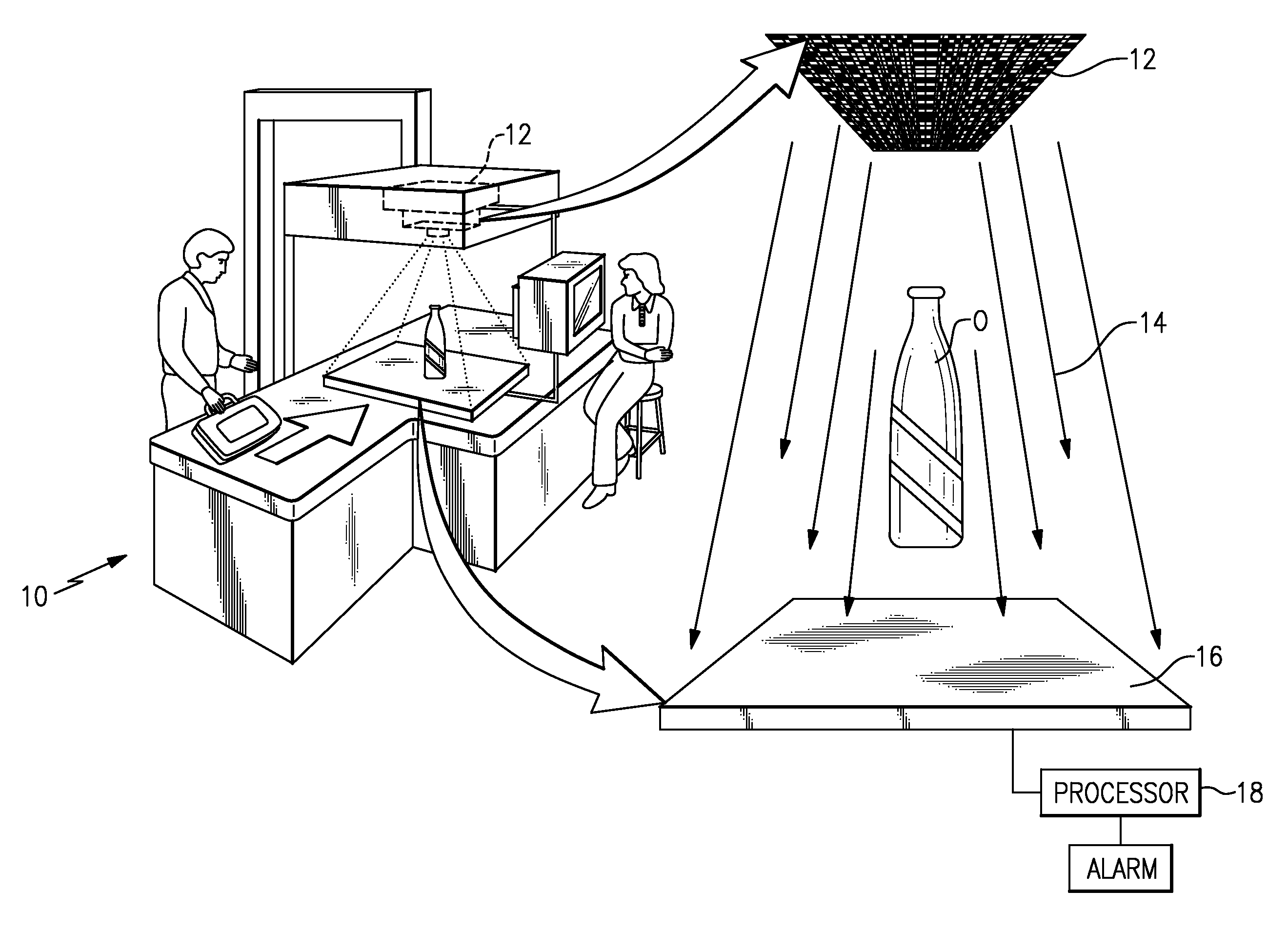 Characteristic x-ray computed laminography system for home made explosives (HME) detection