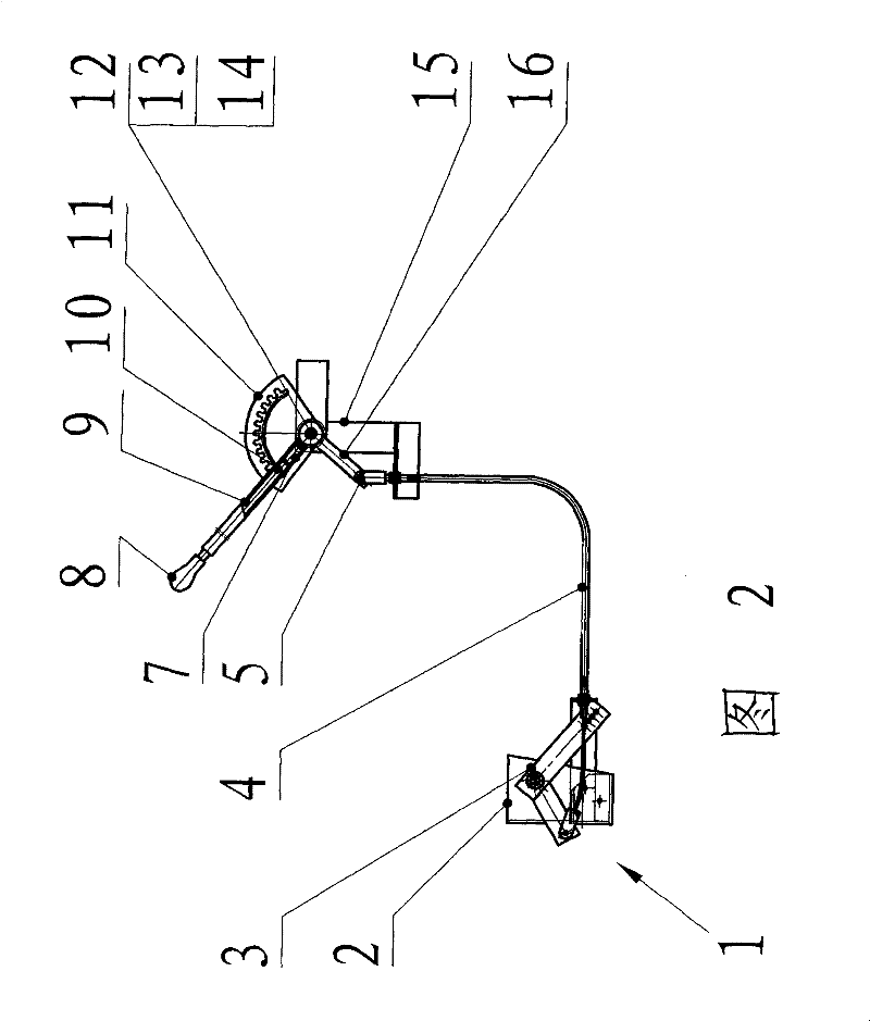 Half-feeding harvester feeding depth control mechanism