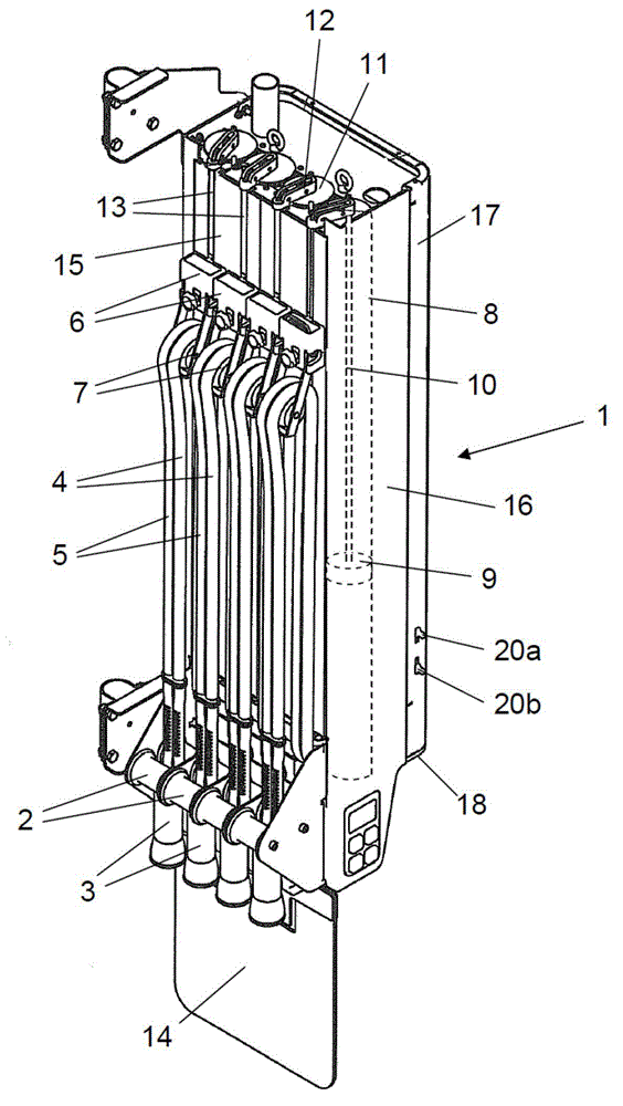 A cabinet in a milking parlour