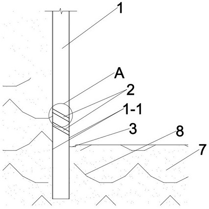 Waterproof structure of underground diaphragm wall