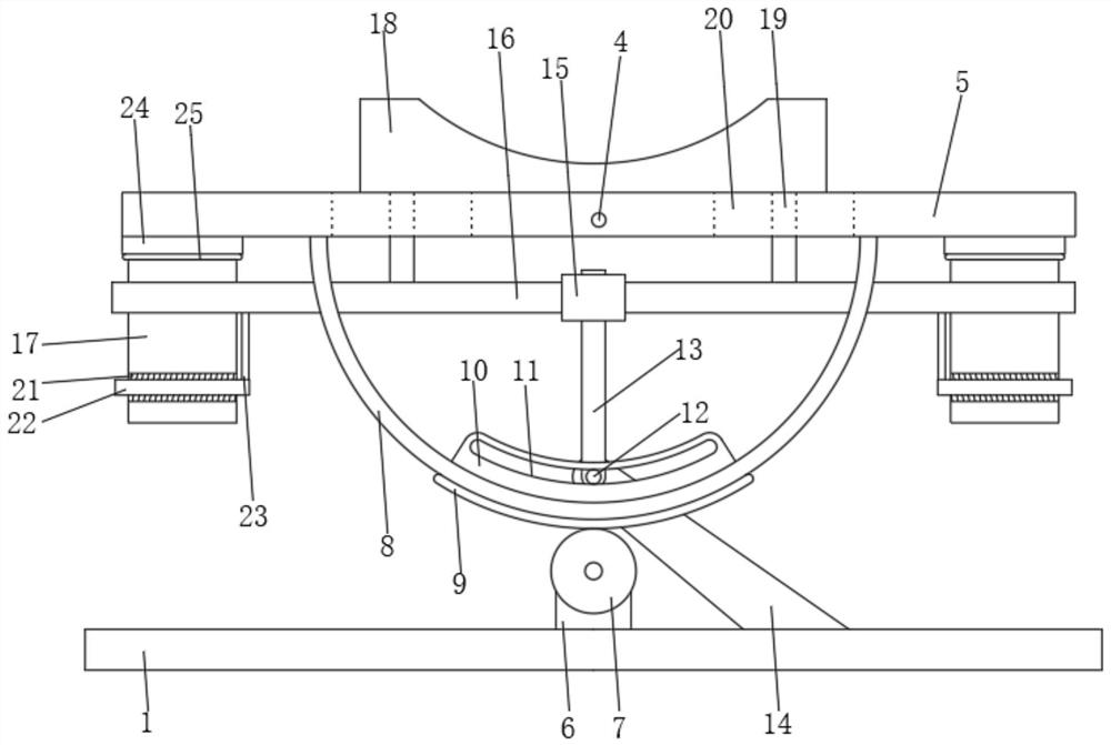 Rotary medical bed for digestive system department and rotating method