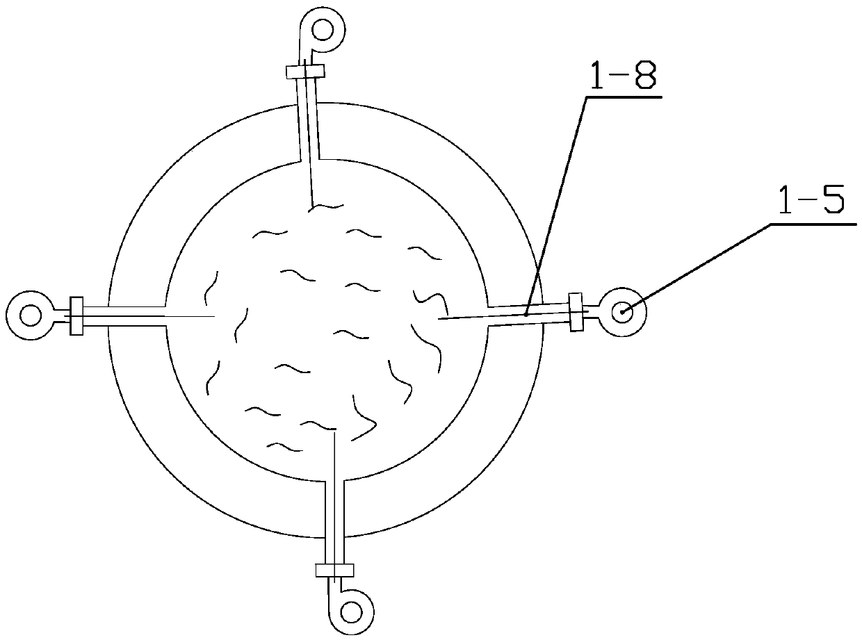 Garbage incinerator body provided with four times of wind