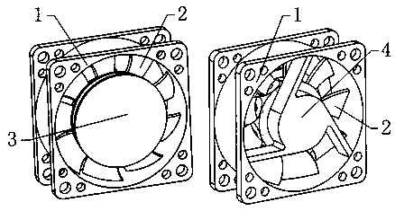 Computer fan device with backflow prevention function