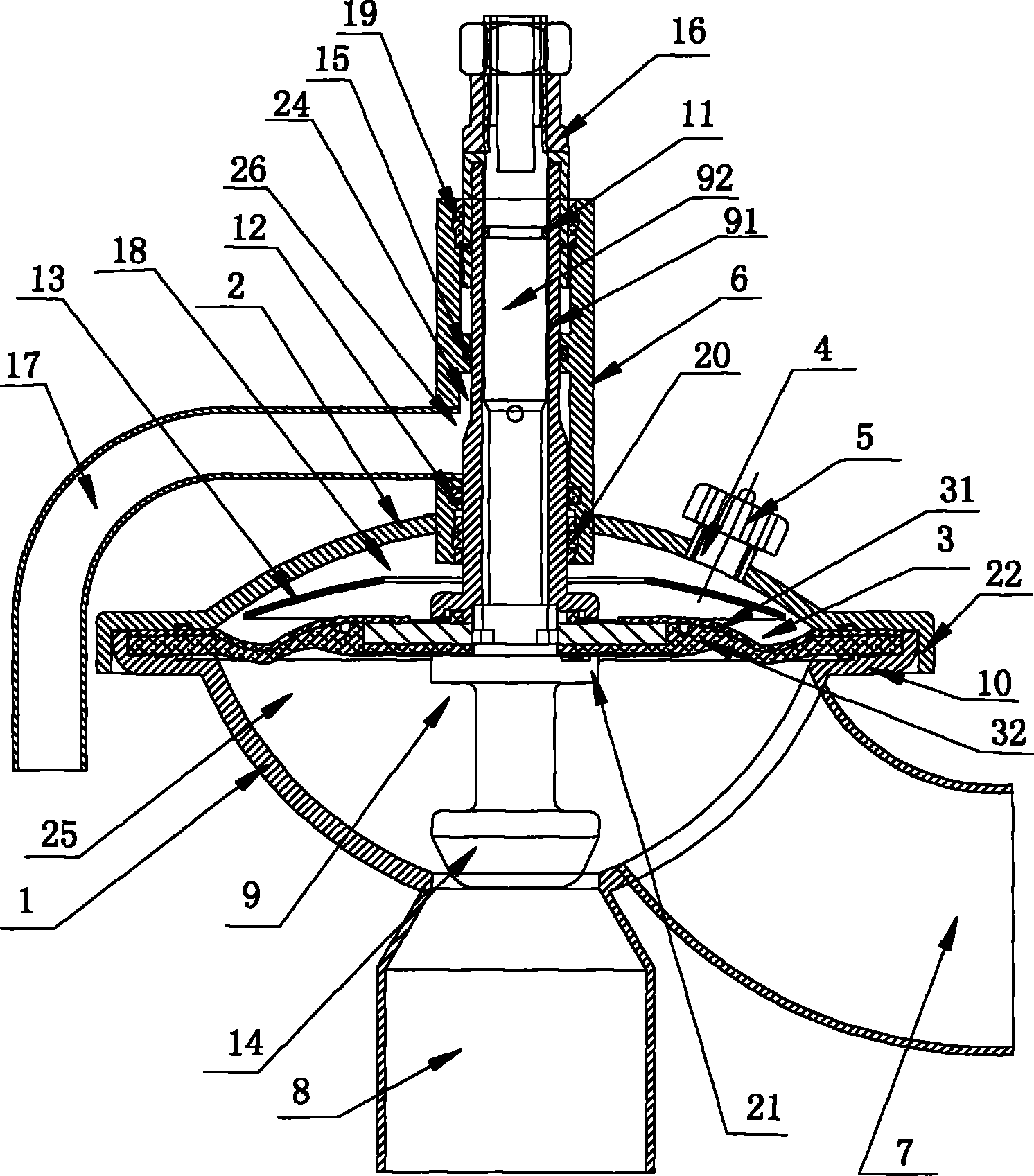 Constant pressure regulating valve