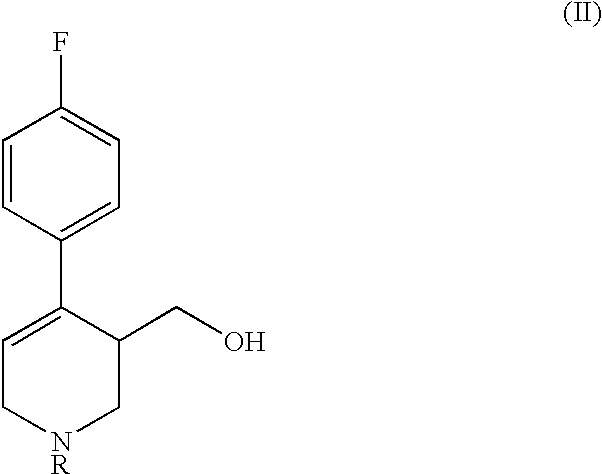 Process for the production of paroxetine