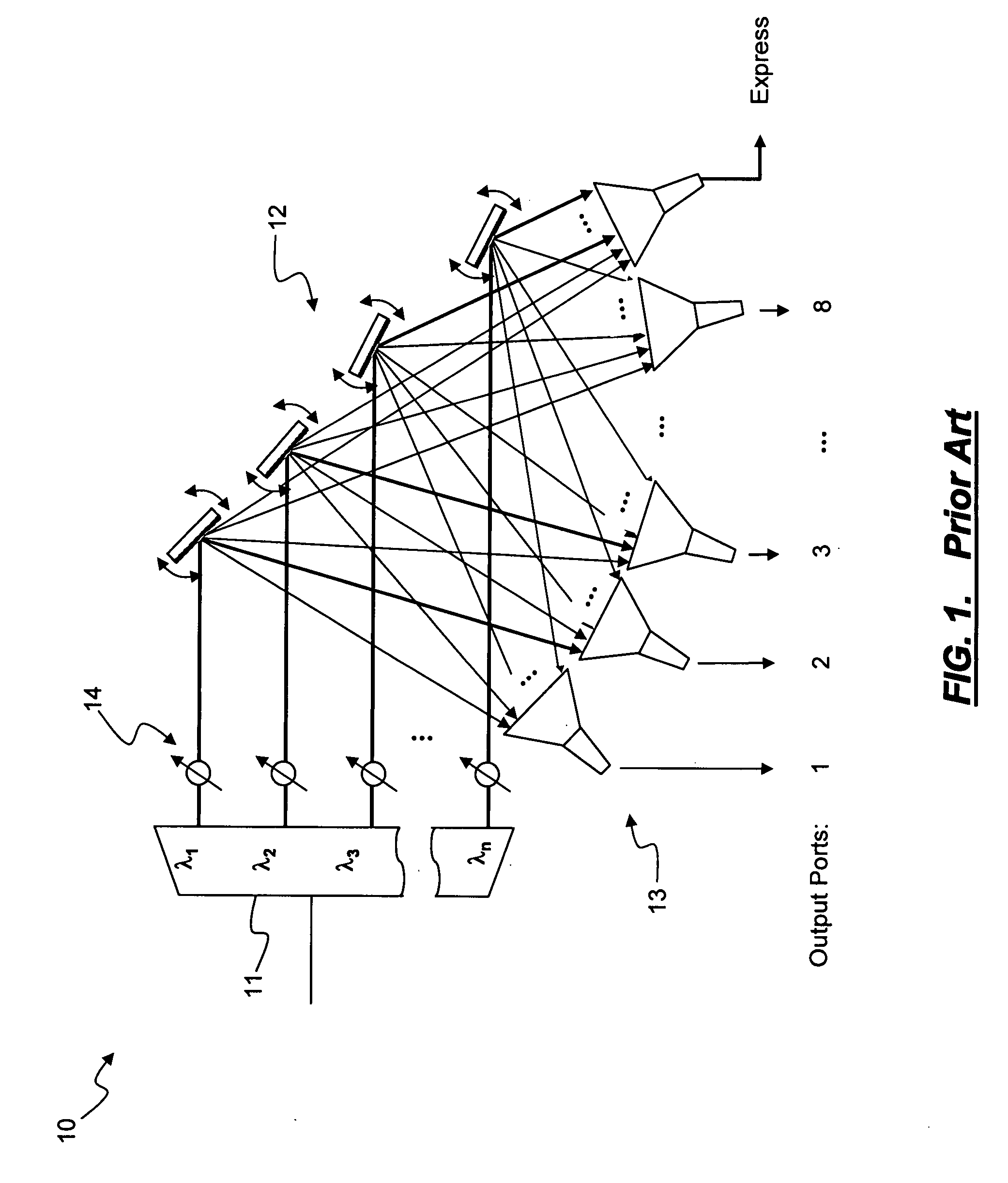 Systems and methods for adaptive gain control to compensate OSNR penalty caused by side-lobe of MEMS-based reconfigurable optical add-drop multiplexers