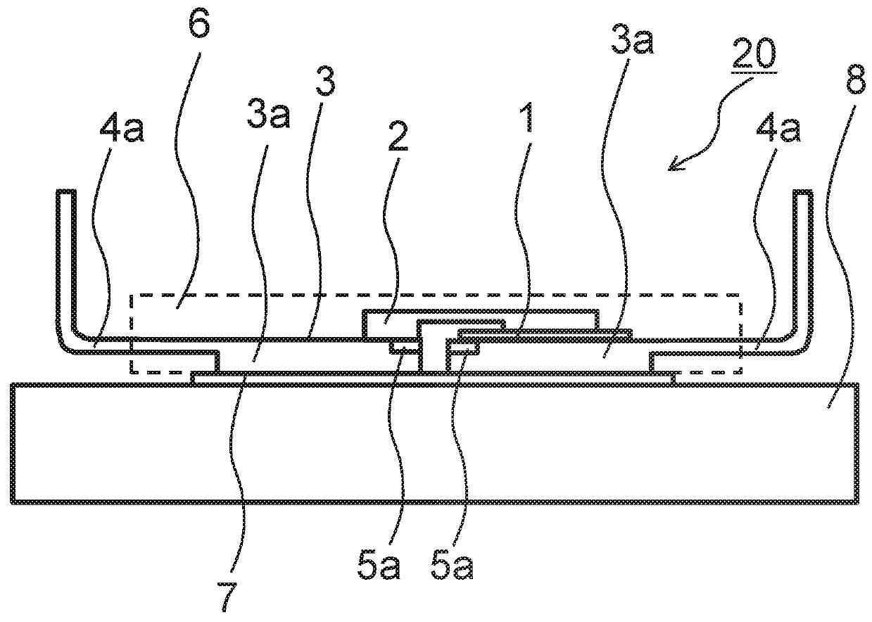 Molded resin-sealed power semiconductor device